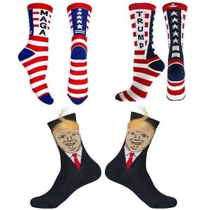 New 3pk Trump Socks